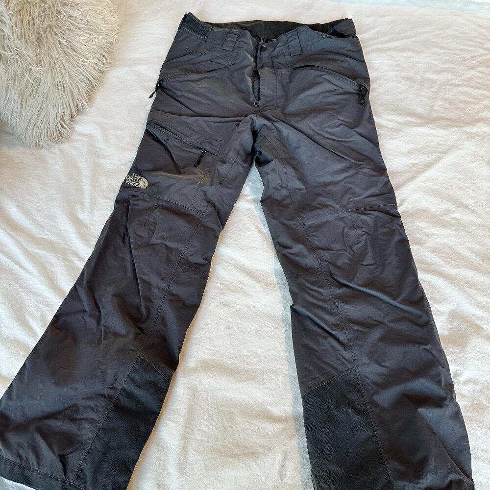 North Face Men's Ski Pants, Goretex, Grey, Size M